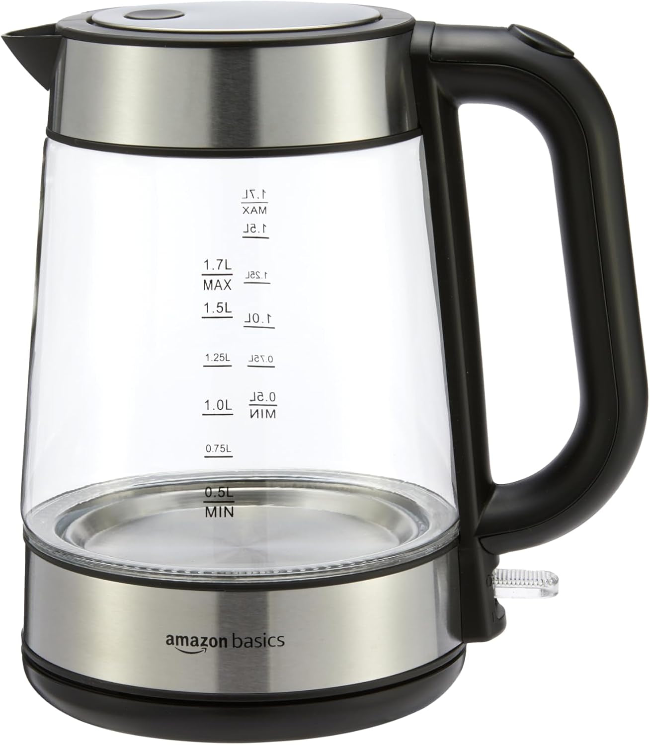 electric-kettle-with-glass-carafe-for-tea-and-coffee-bpa-free-fast-boiling-auto-shut-off-boil-dry-protection-water-level-indicator-1-7-liter-1500w-black-and-silver