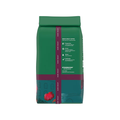 Starbucks Ground Coffee, Dark Roast Hot or Iced Coffee, Decaf Caffè Verona, Six 12 Oz Bags​ | 100% Arabica Decaf Ground Coffee; Dark Roast Decaf Caffè Verona; 6 Bags, 12 Oz Each (72 Oz Total)10