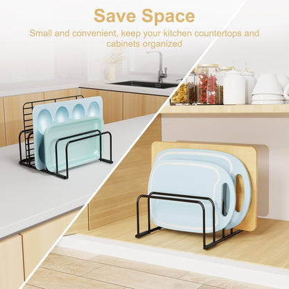 Cutting Board Organizer Storage, Baking Sheet Rack under Cabinet2