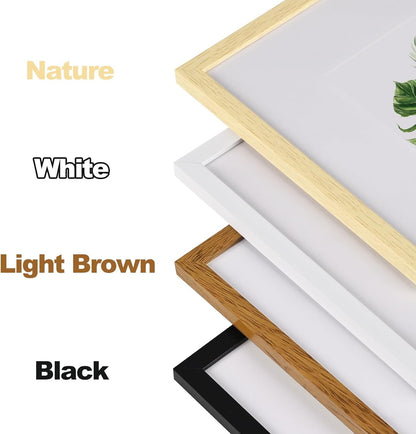 11X14 Picture Frame, Poster Frame Matted to 8X10,Black, 1 Pack6