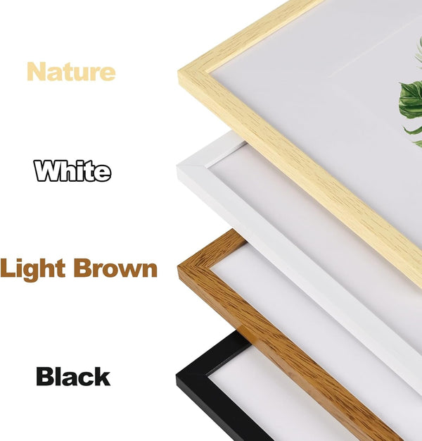 11X14 Picture Frame, Poster Frame Matted to 8X10,Black, 1 Pack6