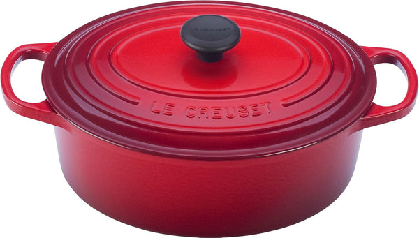 Le Creuset Enameled Cast Iron Signature Oval Dutch Oven, 5 Qt, Cerise1