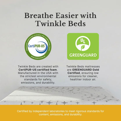 Twinkle Star 10” Medium Firm Contouring Mattress in a Box, USA Made - Full6