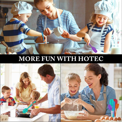 Heat Resistant 600℉ Food Grade Silicone Rubber Spatula Set for Baking, Cooking, and Mixing Non Stick Dishwasher Safe Bpa-Free Multicolor Set of 57