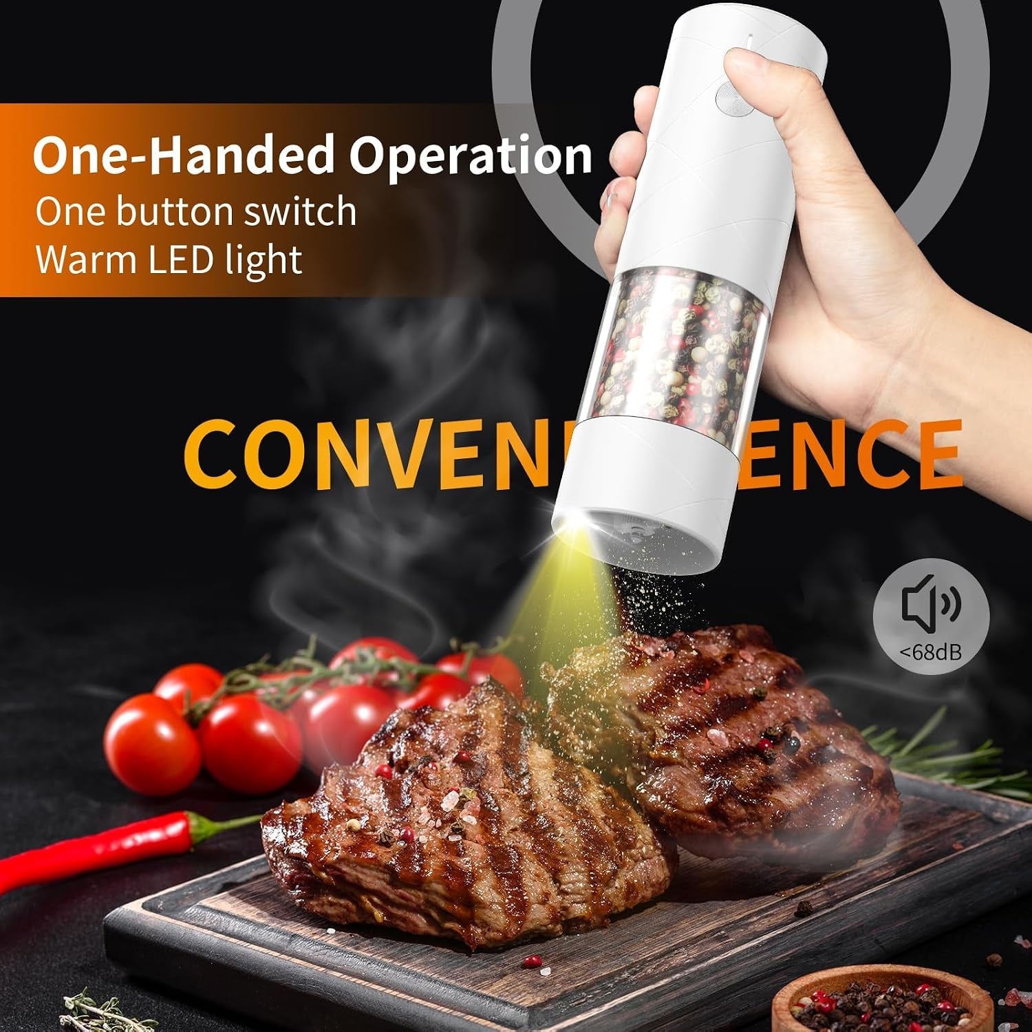 2pack-electric-salt-and-pepper-grinder-set-usb-rechargeable-with-warm-led-light-adjustable-coarseness-large-capacity-automatic-salt-pepper-mill-grinder-for-kitchen-restaurant-outdoor-white