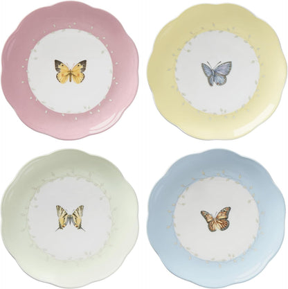 Butterfly Meadow Porcelain Dessert Plates, 8 Inch, Set of 41
