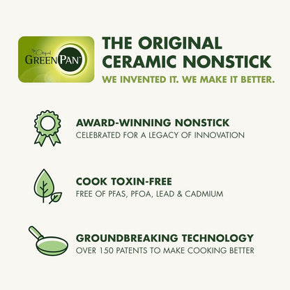 Nova 10-Piece Nonstick Cookware Set, Pfas-Free Ceramic Pots & Pans with Silicone Cooking Utensils, Durable Fast Heating, Induction Ready, Oven Safe to 600°F, Dishwasher Safe, Pistachio Green9