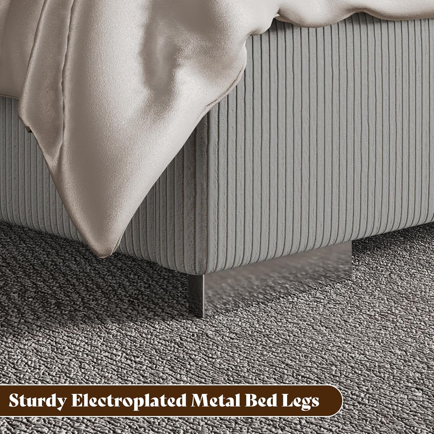 king-bed-frame-with-fireplace-upholstered-headboard-light-gray