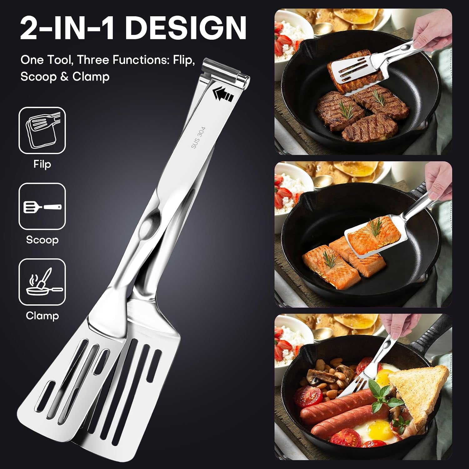 2-in-1-spatula-tongs-11-8-in-304-stainless-steel-for-12-in-pans