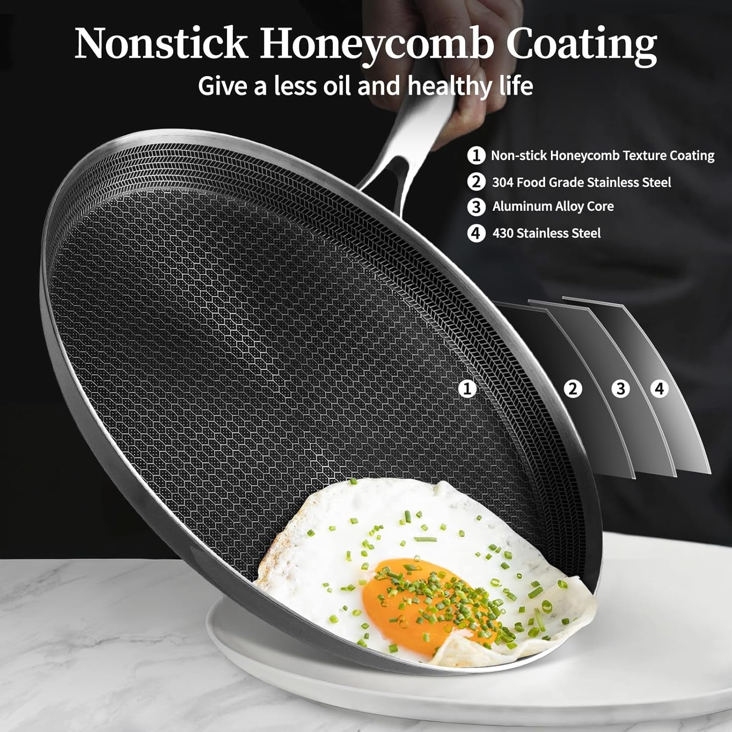 11-inch-nonstick-crepe-pan-stainless-steel-pancake-pan-silver-honeycomb-coating-pfoa-free-compatible-with-all-stoves-stay-cool-handles-oven-safe-dishwasher-safe