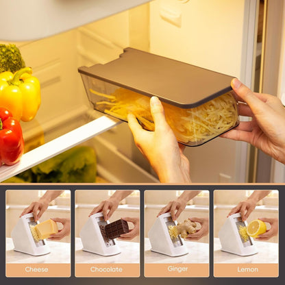 Safe Mandoline Slicer for Kitchen, Food Veggie Slicer, Gray5