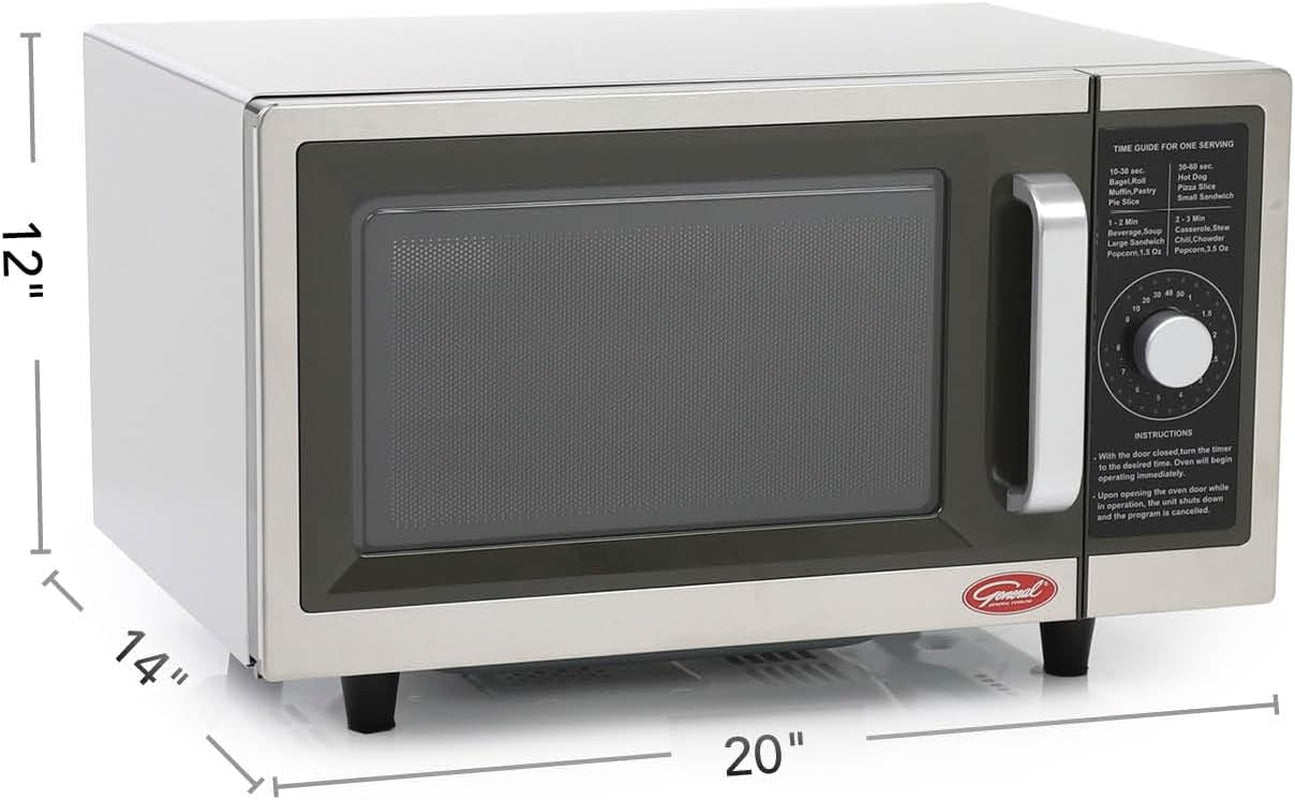 foodservice-commercial-microwave-with-dial-control-10-seconds-to-8-minutes-time-increments-countertop-120v-1000w-1-cu-ft-stainless-steel