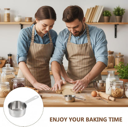 4 Pcs 1/3 Cup Measuring Cup, 1/3Cup Scoop Stainless Steel Coffee Food Scoop for Liquid, Kitchen Wet and Dry Ingredients, Baking6