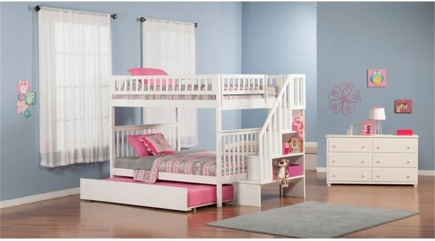 traditional-solid-wood-full-over-full-bunk-bed-with-trundle-white-finish-mission-style-sturdy-construction-built-in-staircase-storage-kid-friendly-design-ideal-for-bedroom
