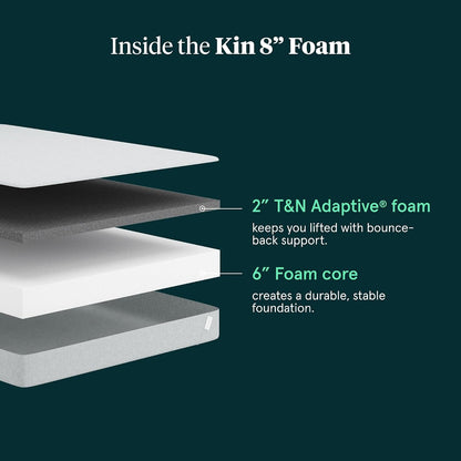 Kin by Tuft & Needle Firm 8" Adaptive Foam Queen Mattress in a Box4
