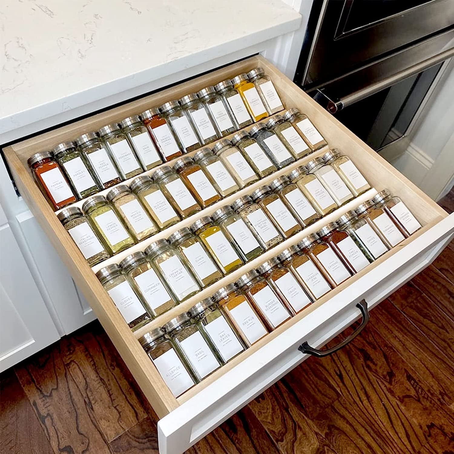 clear-acrylic-spice-drawer-organizer-4-tier-2-set-expandable-from-13-to-26-drawer-seasoning-organizer-kitchen-spice-rack-tray-for-drawer-countertop-jars-not-included