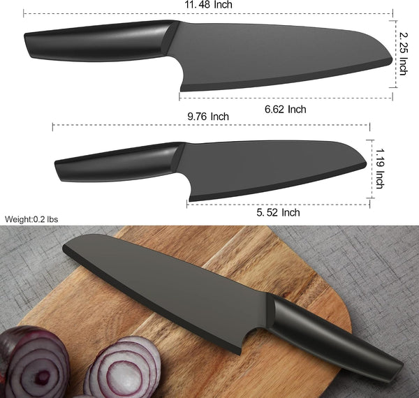 2 PCS Nylon Knife for Nonstick Pans Nylon Knife Set for Cutting Fruits, Veggies and Bread Black5
