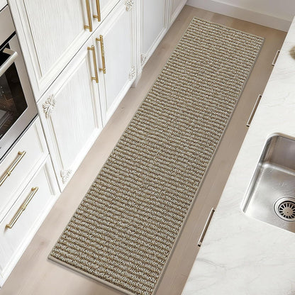 Kitchen Runner Rugs 17"X60", Kitchen Mats for Floor, Taupe | Non-Slip Super Absorbent and Stain Resistant Kitchen Rug, Machine Washable Rugs for Kitchen, Hallway, Laundry & Sink8