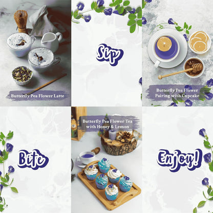 Butterfly Pea Flower Tea (375+ Cups) 4.4Oz Blue Butterfly Pea Tea Blue Tea | Blue Pea Flower Butterfly Tea 100% Pure Herbal, Caffeine Free Tea for Weight Loss, Rich in Antioxidants Butterfly Pea Flower6