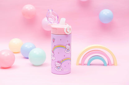 Sanrio Hello Kitty Sage 14Oz Leak-Proof Straw Kids Water Bottle11
