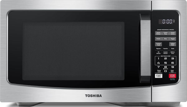 Countertop Microwave Oven, 1.2 Cu.Ft, 1000W, Stainless Steel | Smart Humidity Sensor, 12 Auto Menus, Mute Function, ECO Mode, Easy Clean Interior1