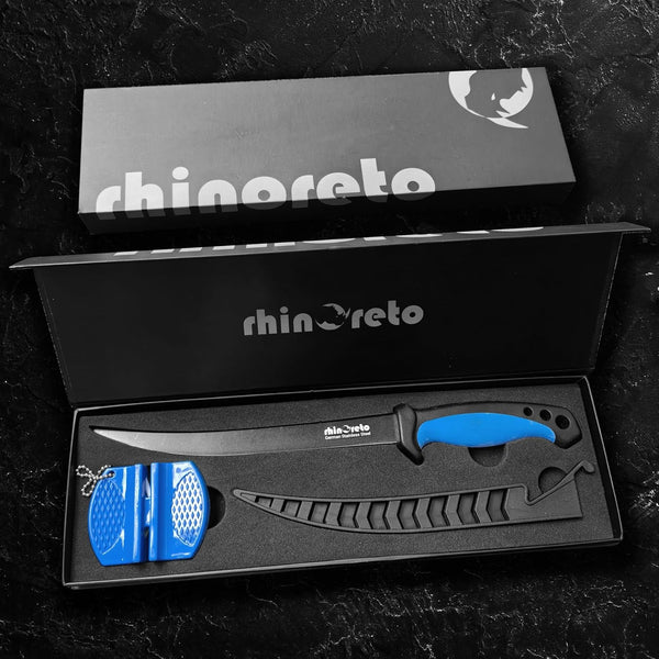 5 Inch Fillet Knife and 9 Inch Fillet Knife Bundle with Sheats and Sharpeners5