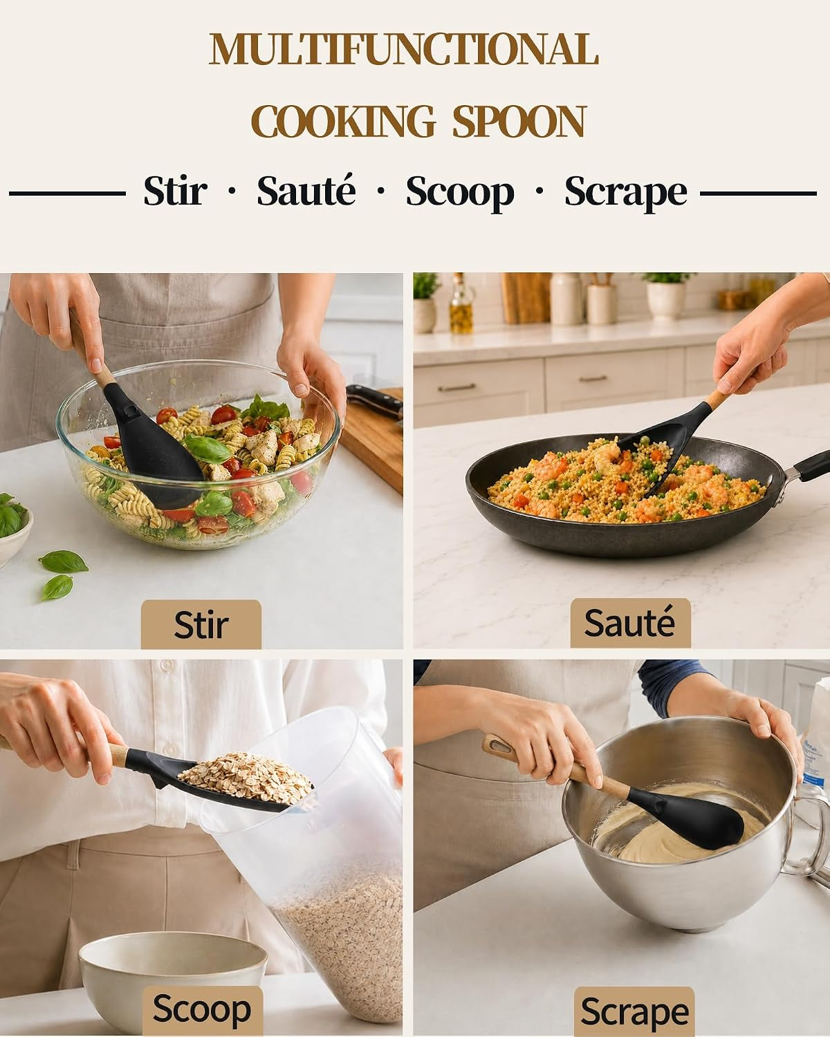 cooking-spoon-2-pack-nonstick-safe-silicone-spatula-long-wooden-handles-heat-resistant-bpa-free-built-in-spoon-rest-spatula-spoon-for-stirring-scooping-scraping-serving