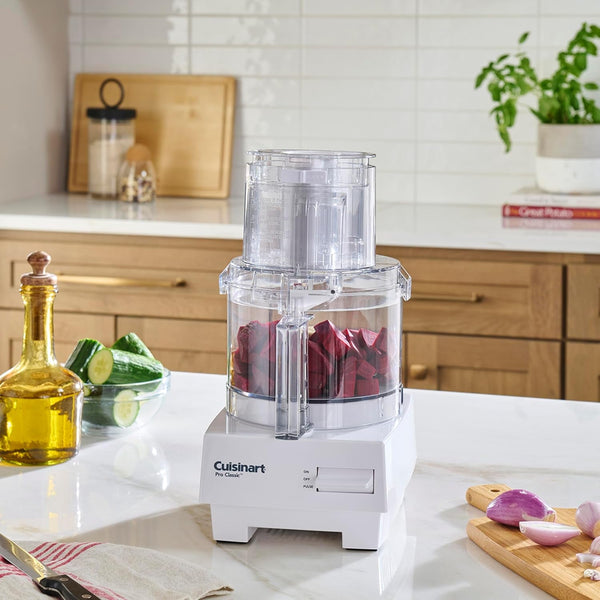 7-Cup Pro Classic Food Processor, 600-Watt Motor, Vegetable Chopper & Blender for Mincing, Dicing, Shredding, Puree & Kneading Dough, DLC-10SYP1, White | 600W Motor, Minces, Dices, Shreds, Purees and Kneads Dough2