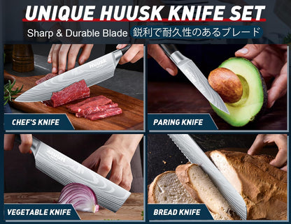 Japanese Chef Knife Set with Gift Box, Gifts for Men, Dad5
