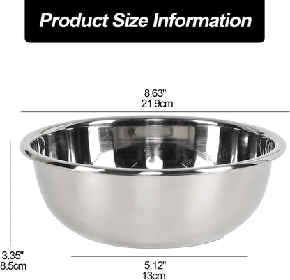 4 Pcs Stainless Steel Mixing Bowls, Meal Prep Mixing Bowl2