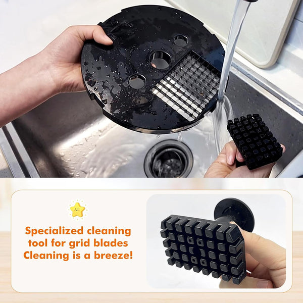 Electric Vegetable Dicer Chopper Commercial Food Processor 3 Blades | Heavy Duty Food Cuber, Stainless Steel Blades, with Clean Tools, for Fruit Potato Onion Carrot, for Home Restaurant 100W 110V3