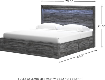 Signature Design by Ashley Baystorm King Platform Bed with 4 Drawers3