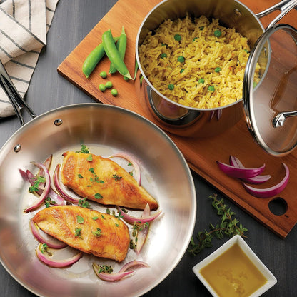 Boston Tri-Ply Clad Stainless Steel 8-Pc Pots and Pans Set | Cookware Kitchen Set with Glass Lids, Induction-Ready, Dishwasher-Safe, Nsf-Certified3