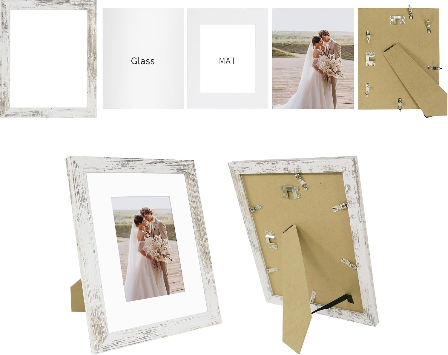 8x10-picture-frame-set-of-4-made-of-real-glass-and-distressed-white-wooden-frame-8-by-10-photo-for-wall-or-tabletop-display-picture-5x7-with-mat-or-8x10-without-mat
