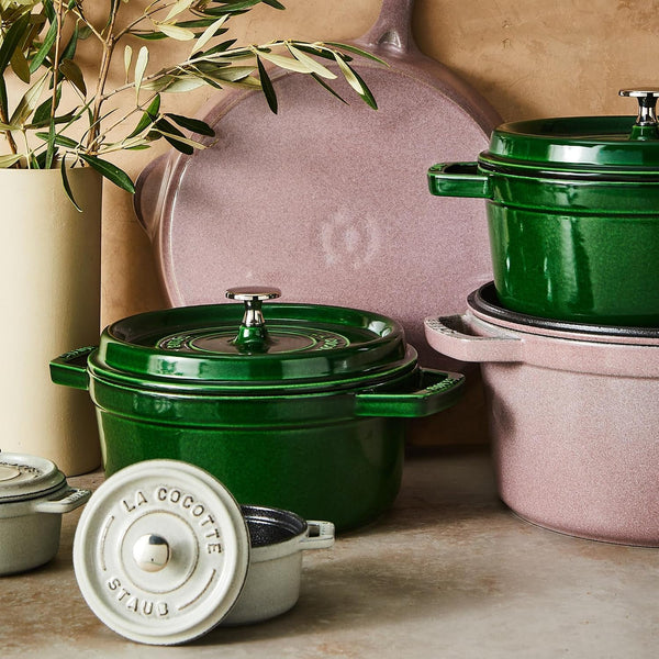 Staub Cast Iron Cocotte Made in France, 4-Qt, Basil7