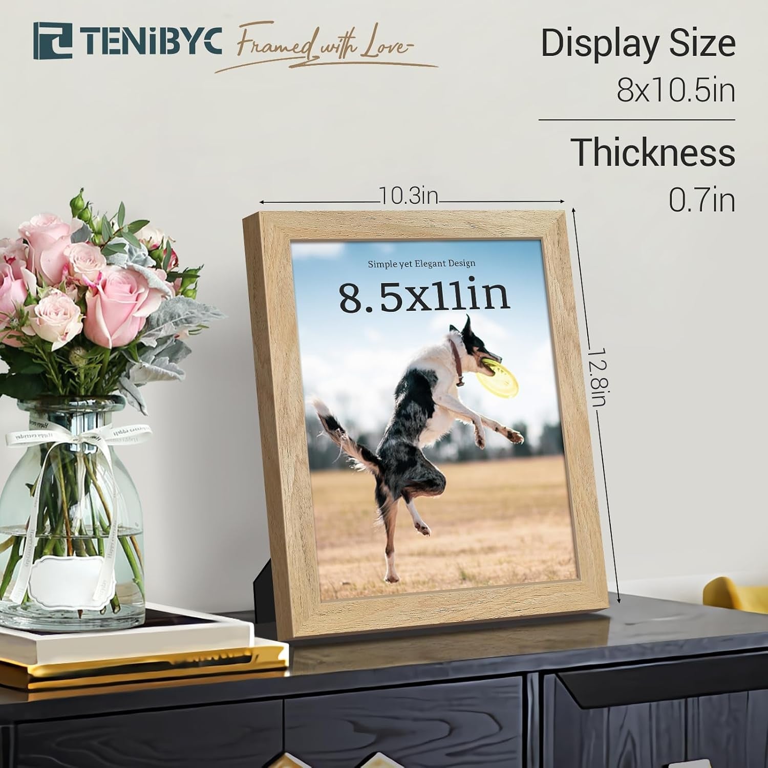 8-5-by-11-picture-frame-natural-wood-4-pack-glass-for-photo