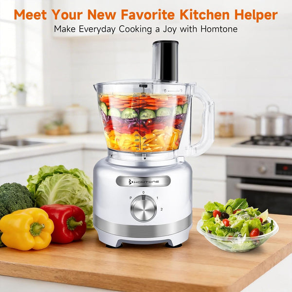 16 Cup Food Processor Large, 9-In-1 Vegetable Chopper with 7 Blades for Shredding, Slicing, French Fry Cutting, Meat Grinding, Dough Kneading, 3 Speeds, Dishwasher Safe (Silver, 16 Cup)2