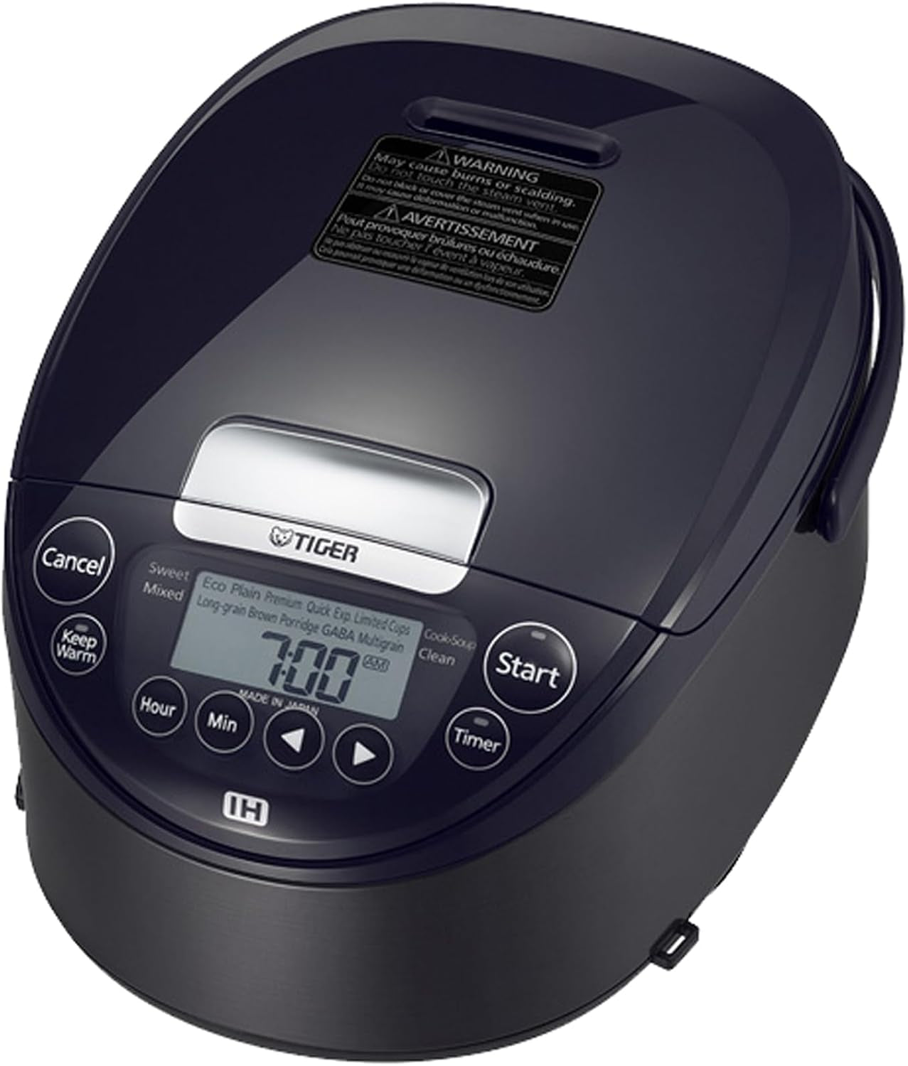 jpw-h10u-5-5-cup-induction-rice-cooker-14-presets-lcd-black-14-menu-presets-lcd-display-24-hour-keep-warm