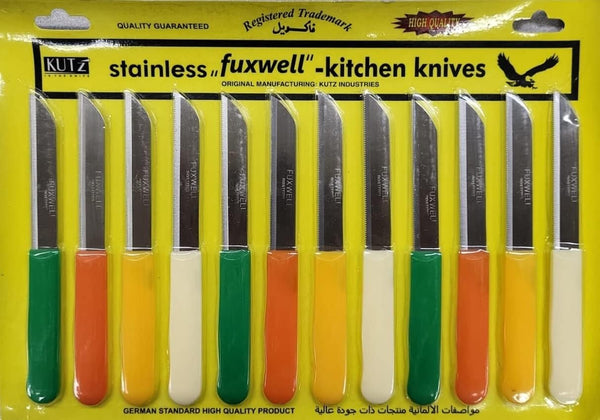 Tabakh by Fuxwell Multi Purpose Kitchen Knife Set, Stainless Steel Blades, Pack of 12 Knives1