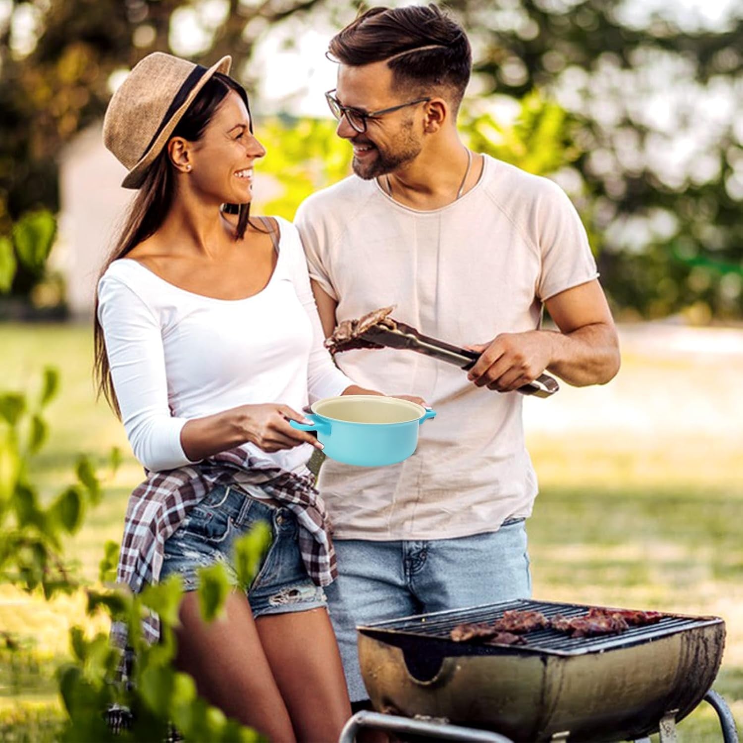 non-stick-cookware-set-13-piece-set-portable-lightweight-cast-iron-pots-and-pans-with-glass-lids-and-nylon-utensils-outdoor-camping-picnic-travel