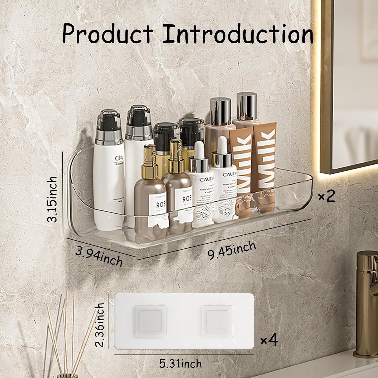 2-pcs-acrylic-wall-mounted-transparent-shelf-no-drilling-required