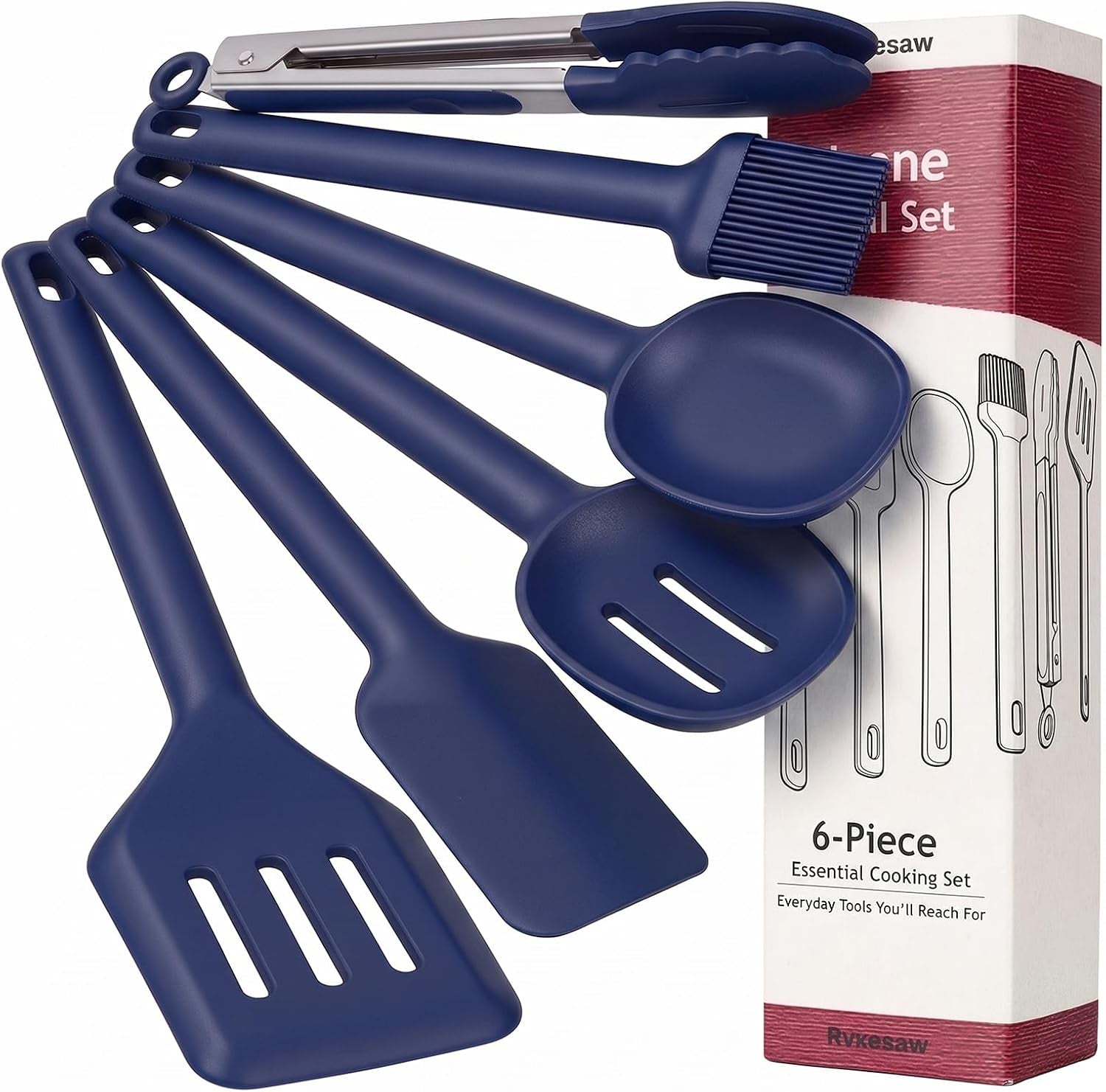 kitchen-utensils-set-6-pcs-silicone-cooking-utensils-set-spatula-set-446-heat-resistant-cooking-utensils-tongs-spoon-bpa-free-kitchen-gadgets-appliances-for-non-stick-cookware-home-essentialblue-6p