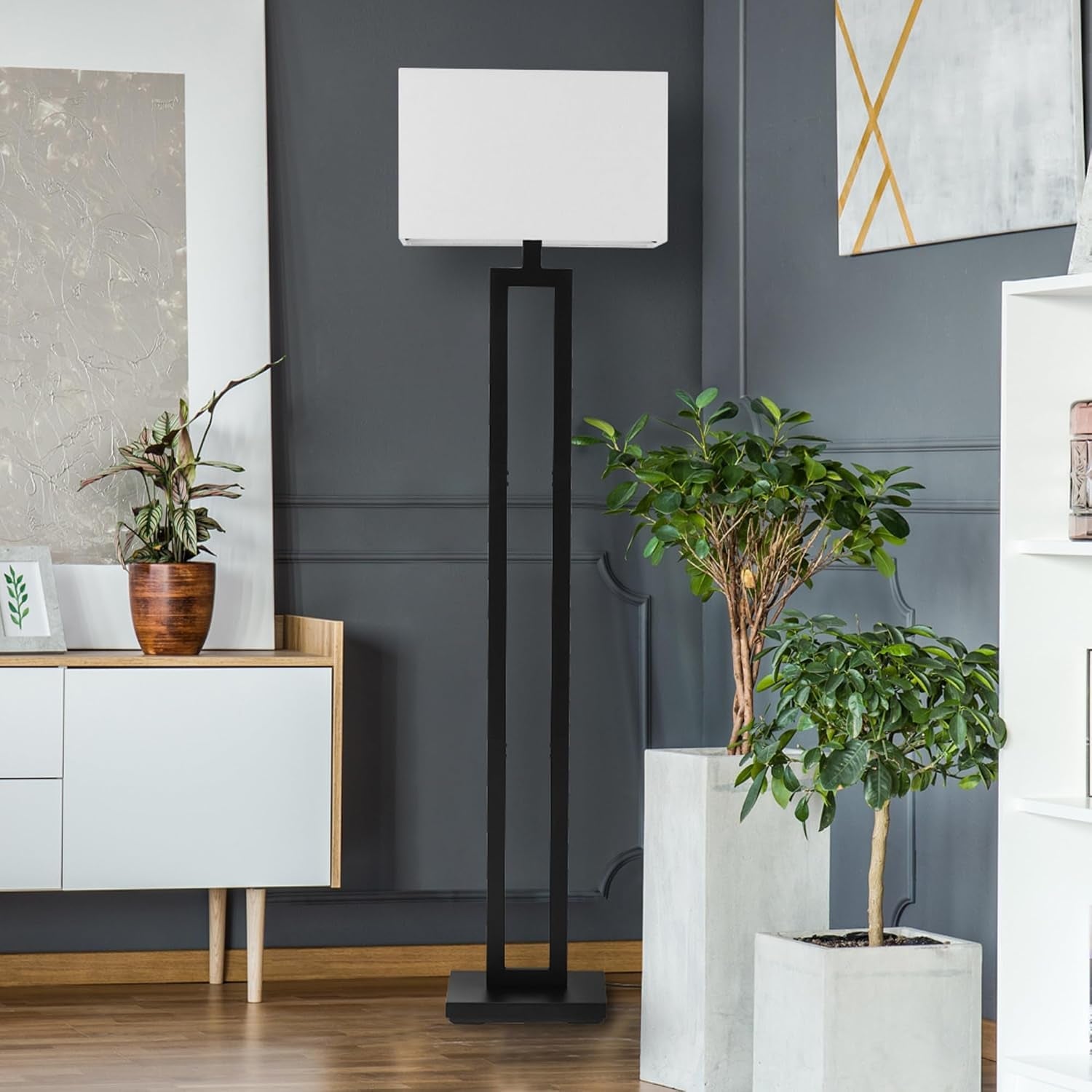 58-matte-black-floor-lamp-with-white-linen-shade-on-off-rotary-switch-modern-standing-lamp-for-living-room-or-bedroom-model-67046