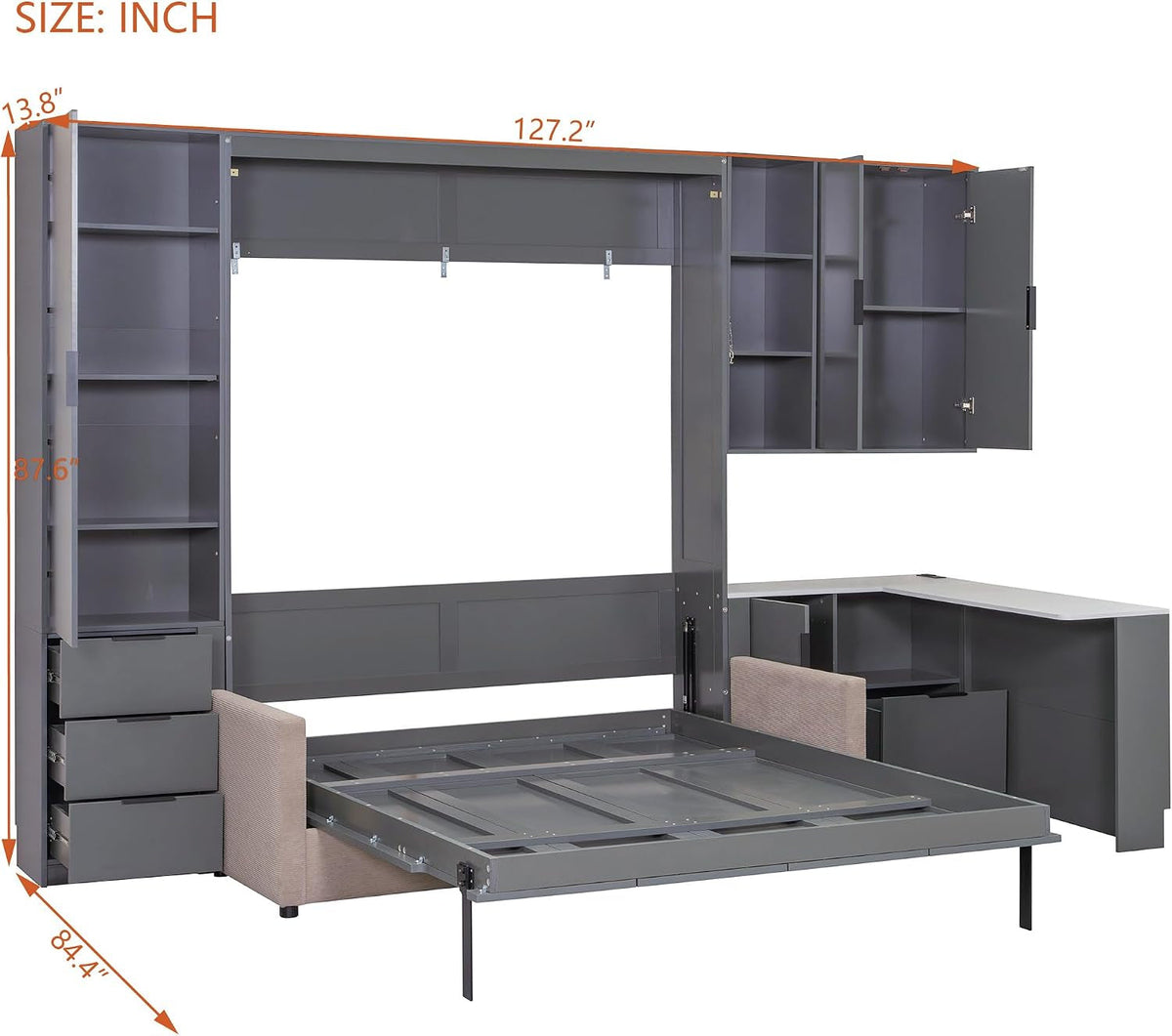 queen-size-foldable-murphy-bed-with-sofa-and-desk-wall-cabinet-bed-with-hydraulic-storage-shelves-drawers-led-usb-lighting-dark-gray-panel-beige-sofa