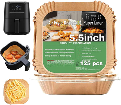 2 QT Air Fryer Liners for CHEFMAN 2 Qt Mini Air Fryer | Air Fryer Liners Disposable Small 2 Qt 2.6Qt, Small Airfryer Liners, DASH Air Fryer Liners1