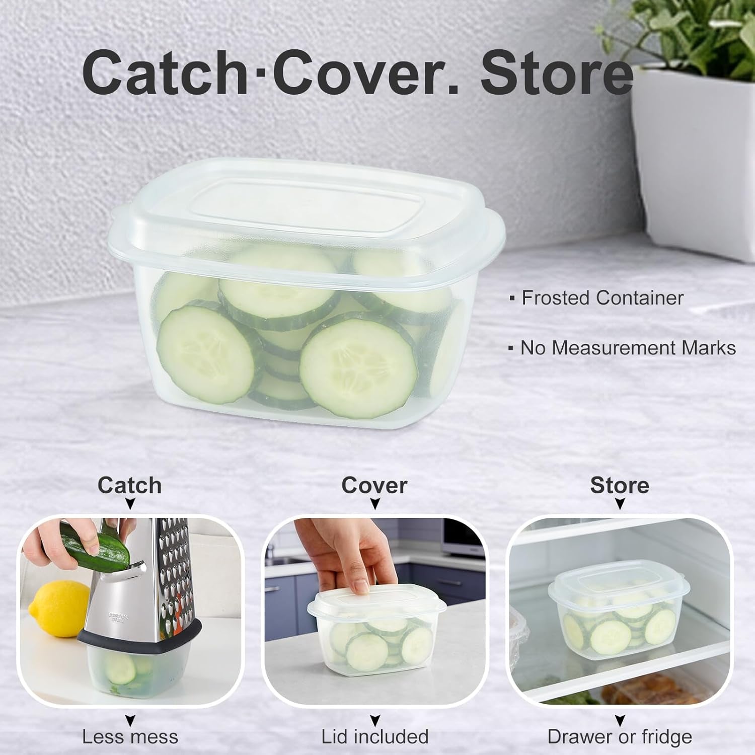 cheese-grater-handheld-box-grater-with-container-lid-4-sided-stainless-steel-for-kitchen-wavy-julienne-slicer-coarse-shred-fine-zester-non-slip-base-dishwasher-safe-8-inch