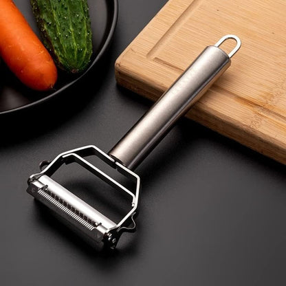 Julienne Peeler, Stainless Steel Vegetable Peeler, Double-Blade Vegetable Slicer, and Fruit Slicer3
