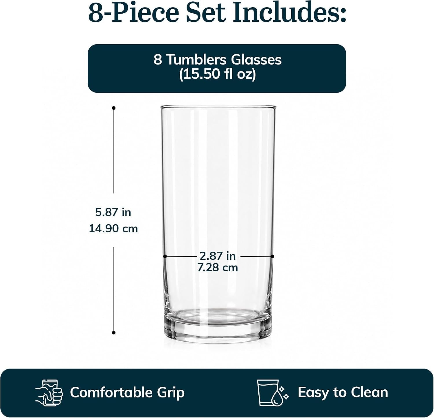 heavy-base-drinking-glasses-set-of-8-weighted-clear-water-cups-15-5-oz-capacity-for-water-juice-soda-cocktails-and-more-with-weighted-base-and-dishwasher-safe-cleanup