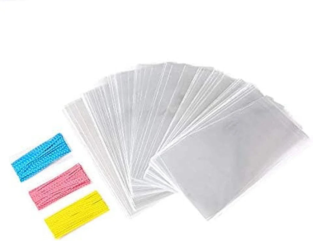 100-pcs-10-in-x-6-in-clear-flat-cello-cellophane-treat-bags-good-for-bakery-cookies-candies-dessertby-brandon1-4mil-give-metallic-twist-ties