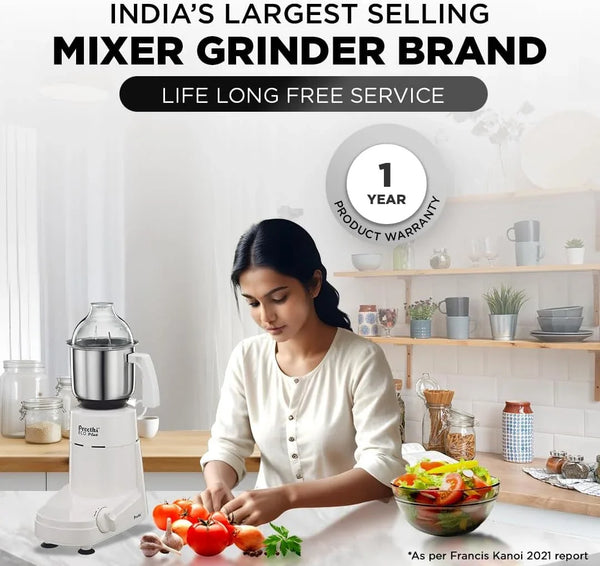 Eco plus Mixer Grinder, White, 3 Jar5
